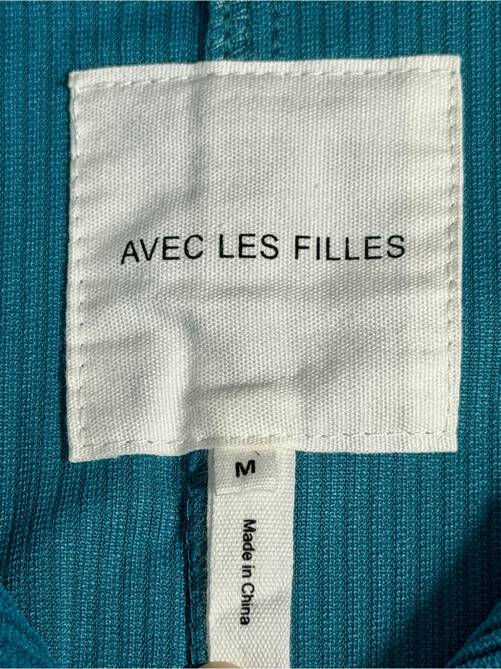 Avec Les Filles Teal Corduroy Cropped Utility Shacket Jacket M - Picture 5 of 8